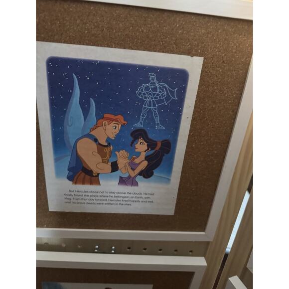 Disney Handmade Custom Pin Board Hercules And Megora From Little Golden Books - Picture 3 of 6